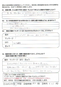 9　首肩腰の痛み　ひどい寝込む